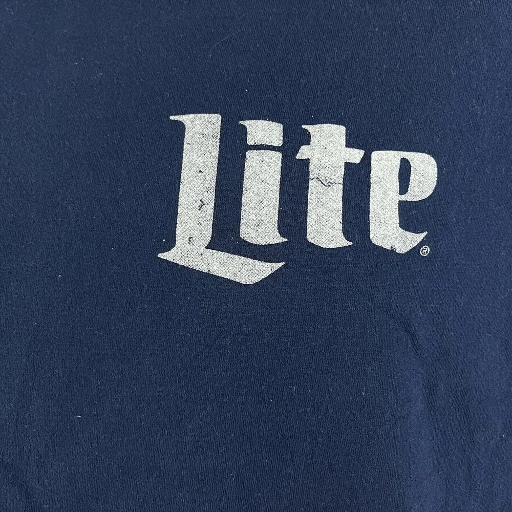 Miller Lite‎ Beer Brewing Double Sided T-Shirt XL Original Pilsner Alcohol